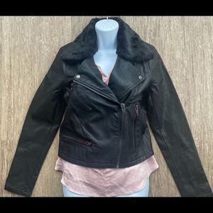 Blank NYC Vegan Leather Motorcycle Jacket NWOT